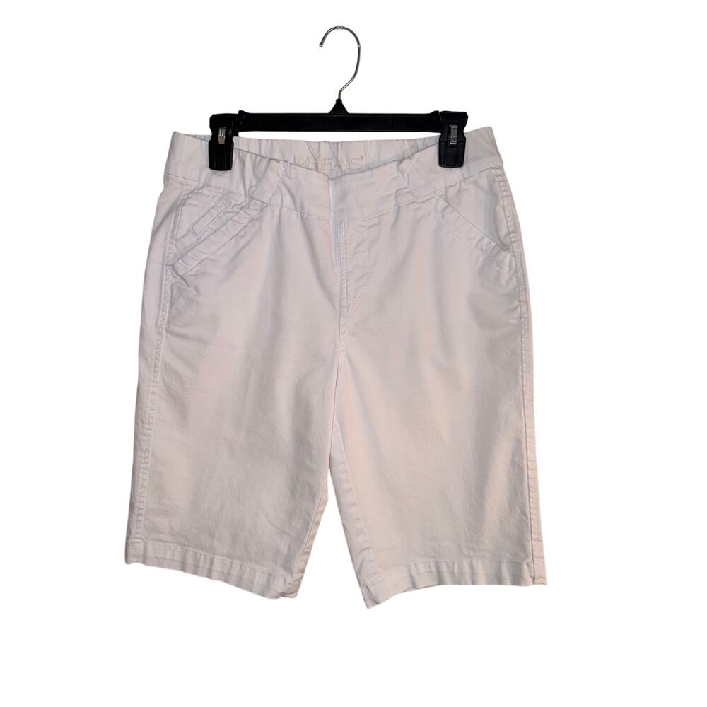 JAG Jeans Women’s 8/29 White Pull-On Stretch Bermuda Shorts Classic Fit